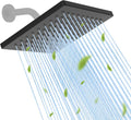 Hibbent Thickness Metal Rain Shower Head, Square Bathroom Waterfall Shower Heads by Hibbent