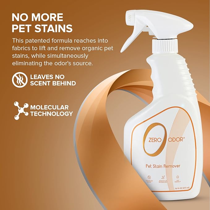 Zero Odor - Pet Stain Remover & Odor Eliminator - Permanently Remove Stain & - Image 2