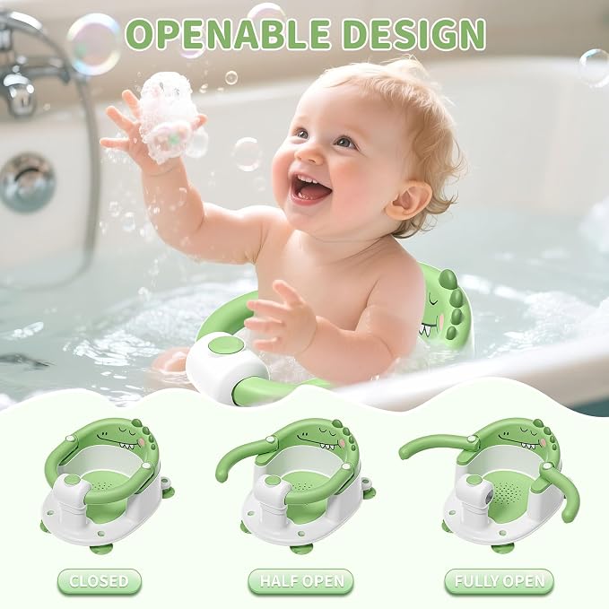 TPN Baby Bath Seat for Babies 6 Months & Up, Non-Slip Toddler Bath Seat - Image 4