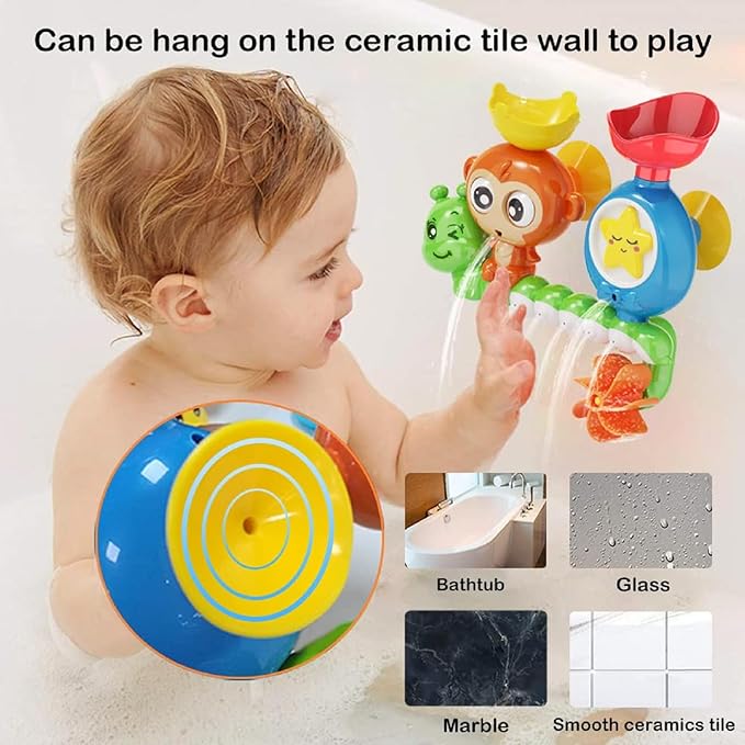 G-WACK Bath Toys for Toddlers Age 1 2 3 Year Old Girl Boy, Preschool New Born - Image 3