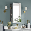 Bathroom Medicine Cabinet with Mirror 16 x 24 Inch, Mirrored Cabinets with 2 by Unknown