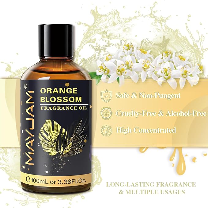 MAYJAM 100ML/3.38FL.OZ Orange Blossom Fragrance Oils - Image 3