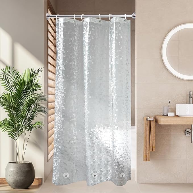 AooHome 36x72 Inch Stall Size Shower Curtain Liner, EVA Shower Curtain 3D by AooHome