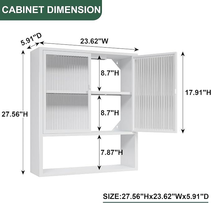 Bathroom Wall Cabinet, Medicine Cabinet - Image 3