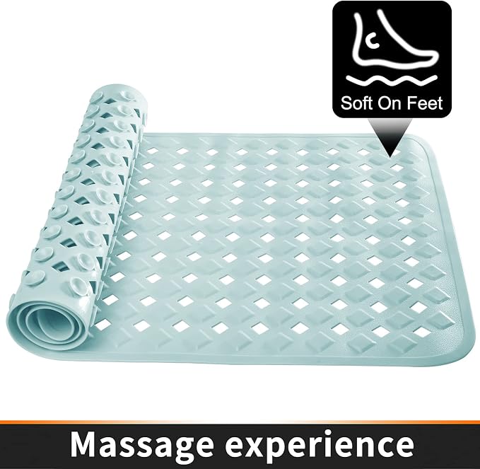 Yimobra Non Slip Bath Mat, Super Strong Suction Cups, 34.5"x15.5"Long Tub Mat - Image 7