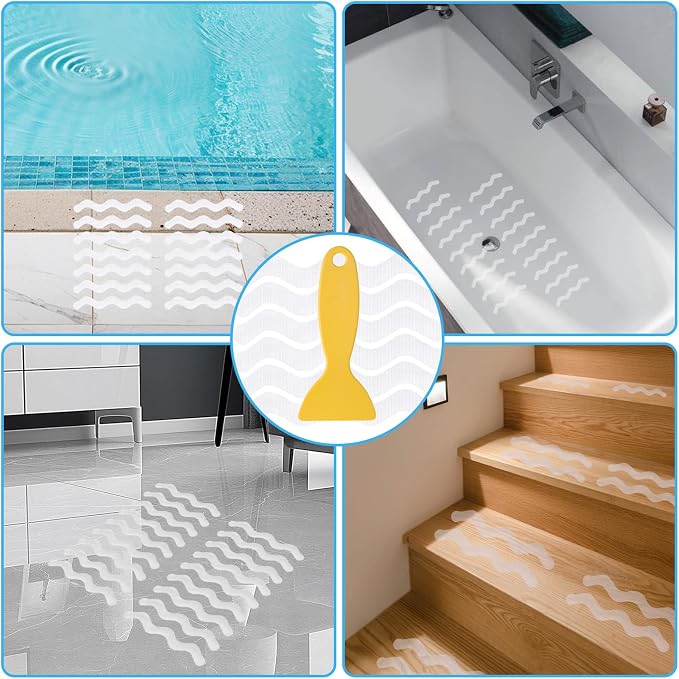 24pcs Anti Slip Shower Stickers, Non Slips Shower Strips - Image 7