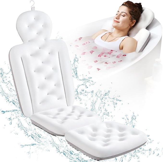 Full Body Bath Pillow for Bathtub, Thick Bathtub Cushion by VOXOR