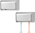2 PCS Toothbrush Holder Wall Mounted by LUEXBOX