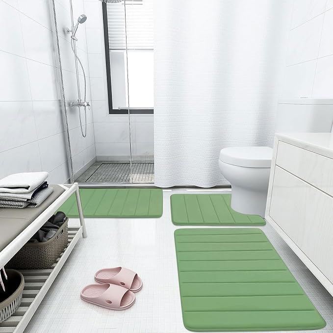 Buganda Memory Foam Bath Mat, 35.4" x 24", Ultra Soft and Non-Slip Bathroom Rugs - Image 6