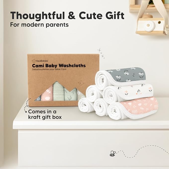 6-Pack Cotton Baby Washcloths for Newborn - Image 8