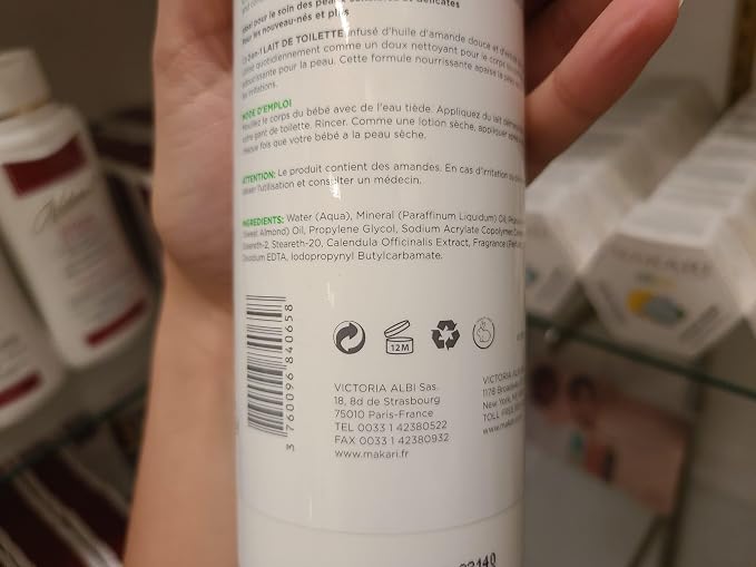 Makari Bebe Cleansing Milk | Baby Body Wash & Softening Formula - Image 3