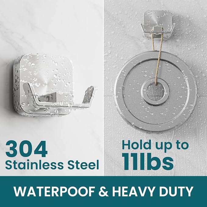 TAILI Patented Strong Suction Cup Hook, Thickened 304 Stainless Steel Bathroom - Image 3