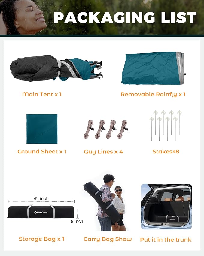 KingCamp Instant Shower Tent, Portable Superior Stable Privacy Shelter - Image 8