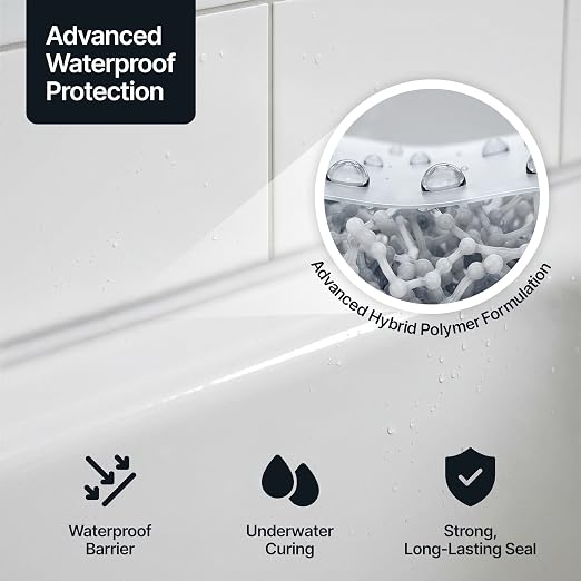 Crystal Clear Kitchen & Bathroom Sealant & Adhesive Hybrid Polymer | Superior - Image 4