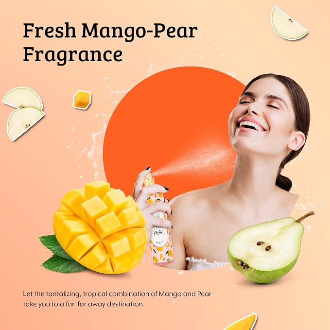 Exquisite Body Spray Mango Pear Scent: Luxury Women's Perfume Fragrance Body - Image 2