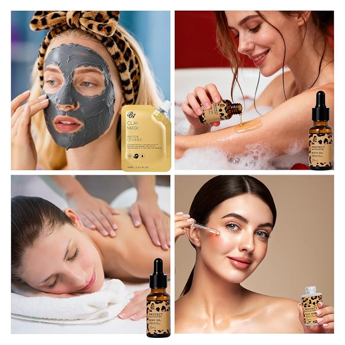 Leopard 23 Pcs Skin Care Set for Women, Bath and Body Set, Spa Gift Baskets - Image 6