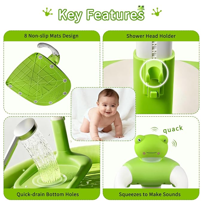 Baby Shower Stand Baby Bath Standing Support - Image 3