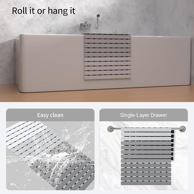 MBOSS Bath Tub Shower Mat Non Slip Bathtub Mats - Image 5