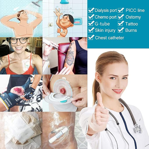 12"x16" Waterproof Shower Cover Incision Bandages - Image 2