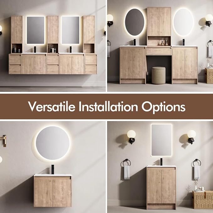 MORVANO 72" Bathroom Vanities Cabinet - Image 7
