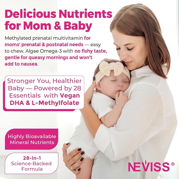 Prenatal Multivitamin Gummy for Women w/Methylfolate 1mg, Iron Choline Omega-3 - Image 6