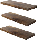 Floating Shelf, 36 in W x 12.75 in D x 2 in H Wooden Floating Wall Shelf by Home