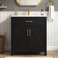 30 Inch Farmhouse Bathroom Vanity by DELUXELIVING