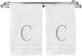 Monogrammed Hand Towel, Personalized Initial Gift, Extra Absorbent 100% Turkish by BareCotton