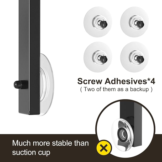 Orimade Adjustable Anti-slip Shower Caddy over Head, Rustproof Bathroom Hanging - Image 6