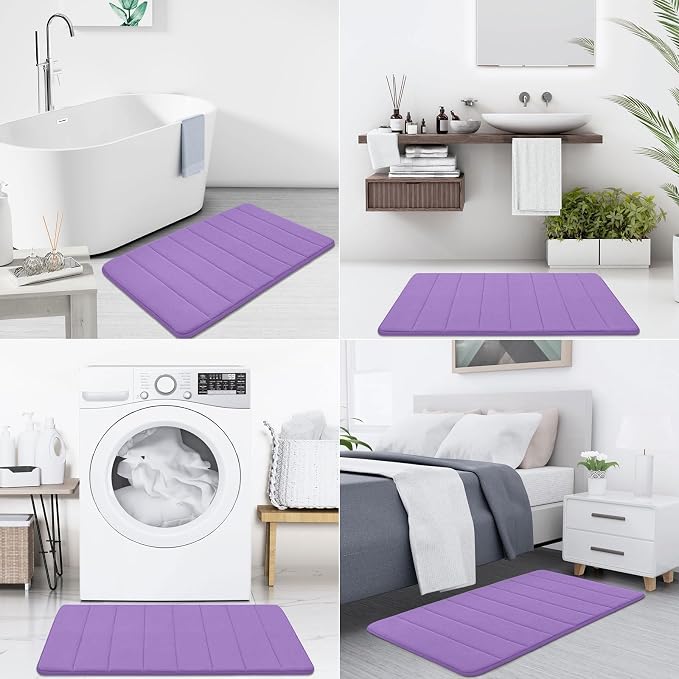 Buganda Memory Foam Bath Mat, 35.4" x 24", Ultra Soft and Non-Slip Bathroom Rugs - Image 7