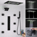 24x32 LED Dual Head Shower System 24"x32" Ceiling Mount Shower Head by Backnets