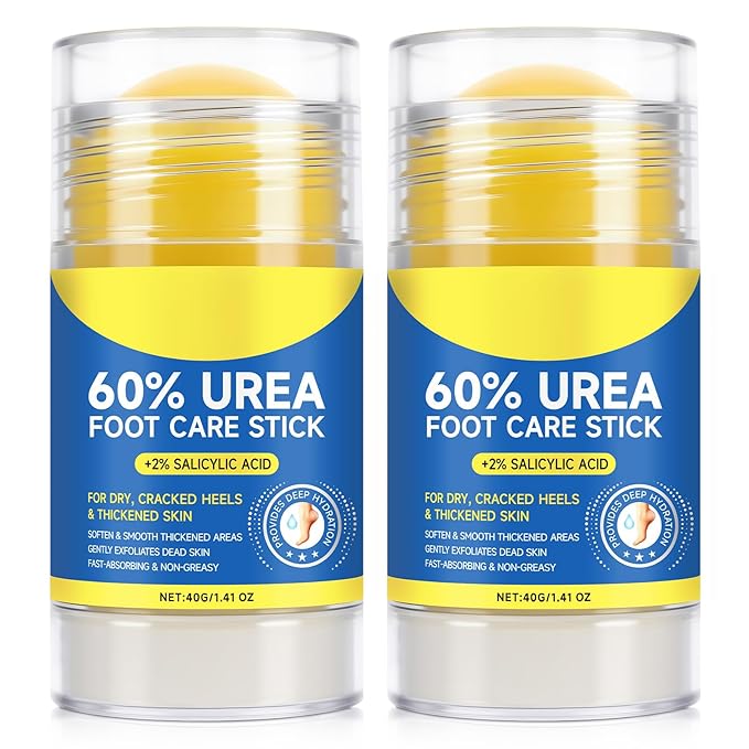 2Pack 60% Urea with 2% Salicylic Acid Urea Foot Care Stick, Foot Cream by QJCWXIAOX