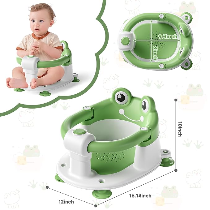 Baby Bath Seat for Babies 6 Months & up Non-Slip Toddler Bath Seats for Sitting - Image 6