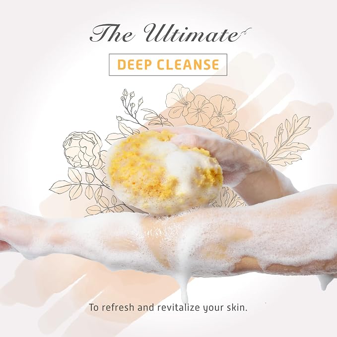 Spongentle Deep Cleansing Body Loofah Sponge, Natural Colors, - Image 4