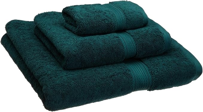 Buckingham Egyptian Cotton 3-Piece Towel Set, Washcloths, Hand Towels, Bath by Blue+Nile+Mills