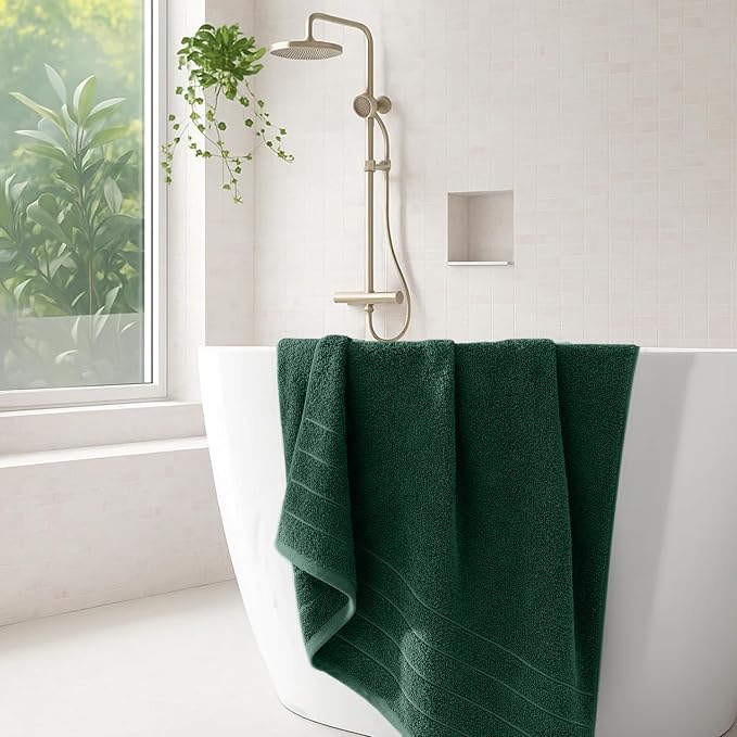 DAN River Extra Large Bath Towels Set of 4, 30 x 60 Inches - Image 6