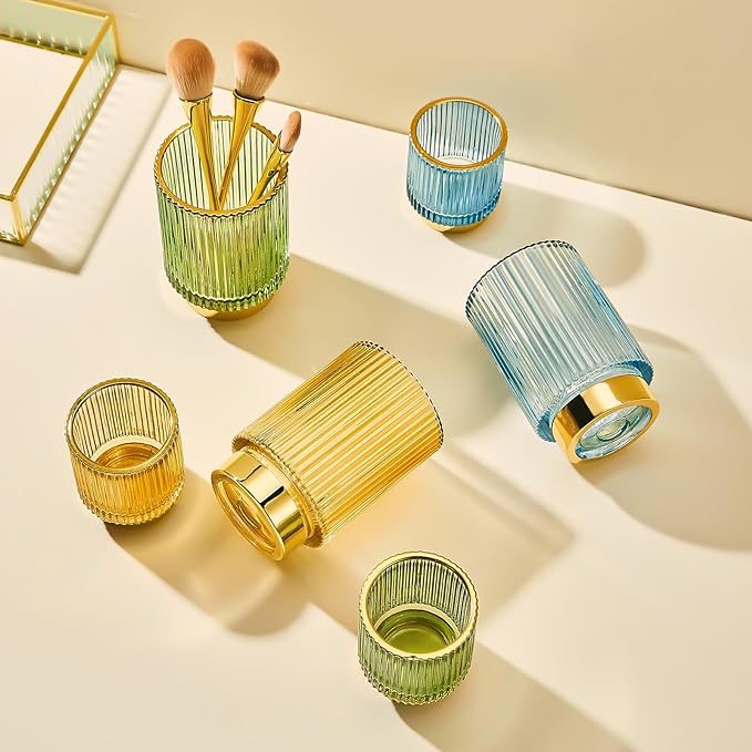 Makeup Brush Holder Organizer, Toothbrush Holders, Desk Pen Pencil Holder - Image 4