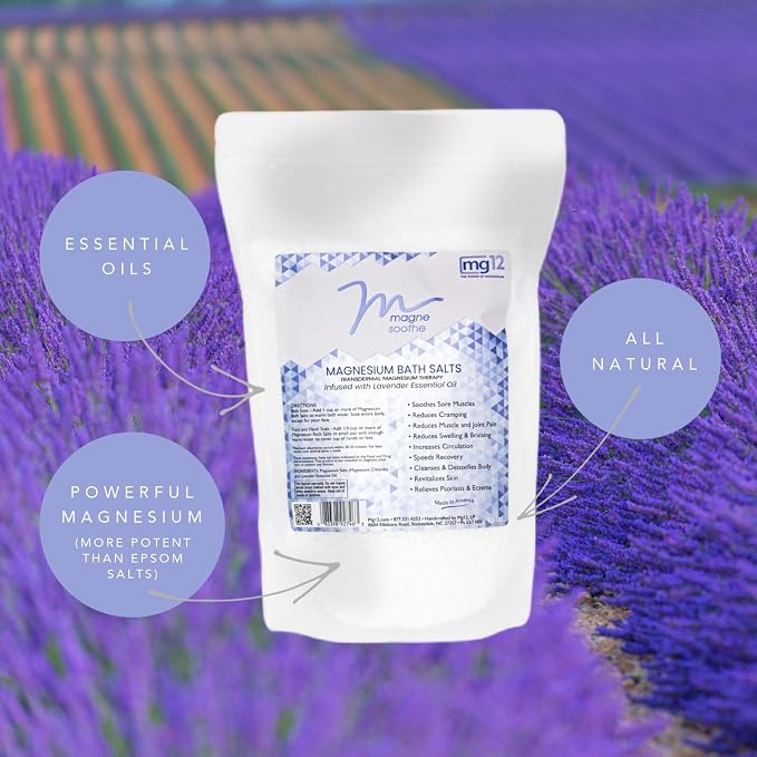 2.2lb MagneSoothe Lavender Magnesium Bath Salt - Image 3
