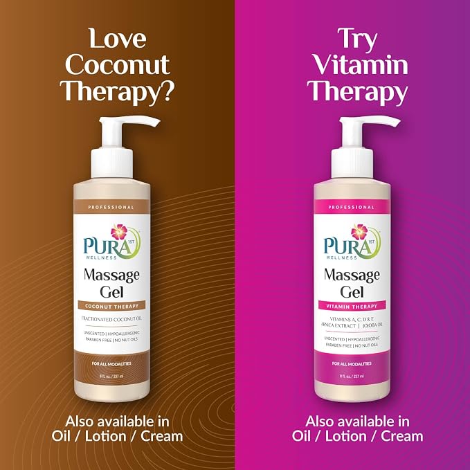 Coconut Therapy Massage Gel, Pura Wellness Massage Gel, Professional Deep - Image 6