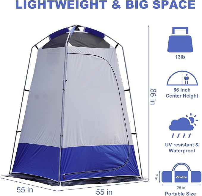 Outdoor Shower Tent Changing Room Privacy Portable Camping Shelters - Image 6