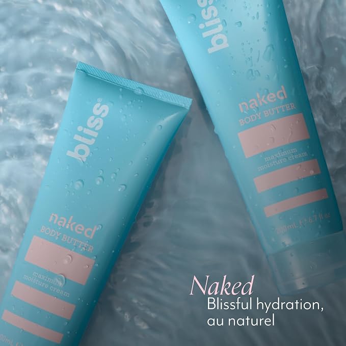 Bliss - Naked Body Butter - Unscented - Maximum Moisture Cream - 6.7 Fl Oz - - Image 7