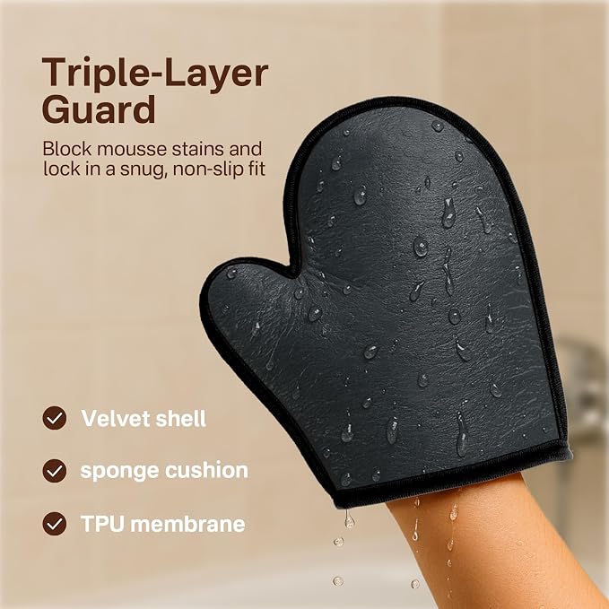 4 Pack Self Tanning Mitt Applicator Kit, Tanning Glove - Image 6