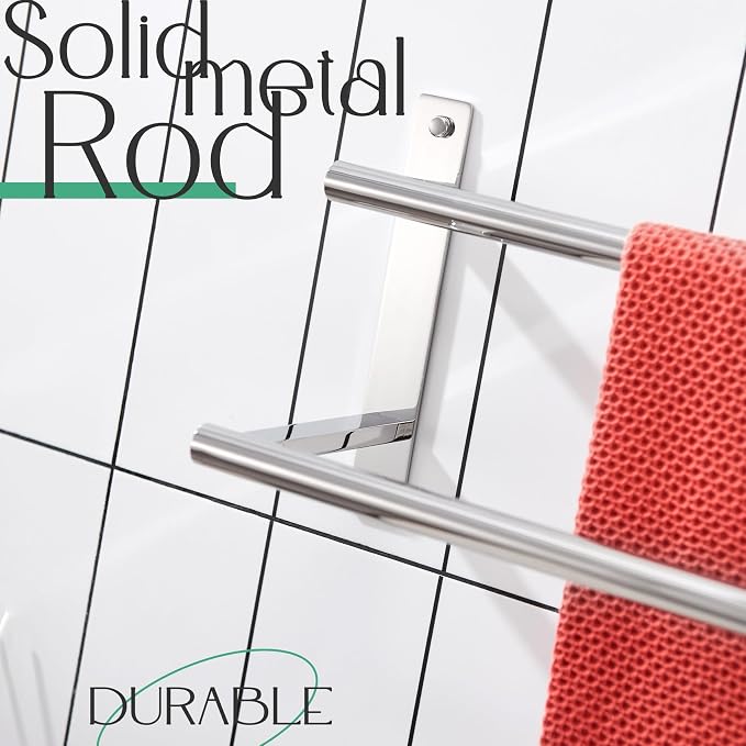 KOKOSIRI Bathroom Towel Racks 32 Inch Double Towel Bars Bath Towel Holder Towel - Image 6