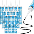 PAULINN 12 Packs Black Silicone Sealant 100% Waterproof Silicone Caulk by PAULINN