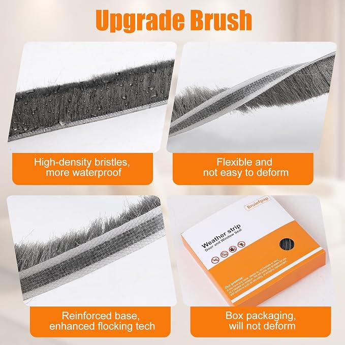 33.3FT Self-Adhesive Weather Stripping Seal - Image 4