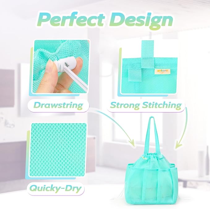 Mesh Shower Caddy Portable, Dorm Room Essentials - Image 4