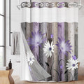 No Hook Rustic Farmhouse Shower Curtain by Nesphy