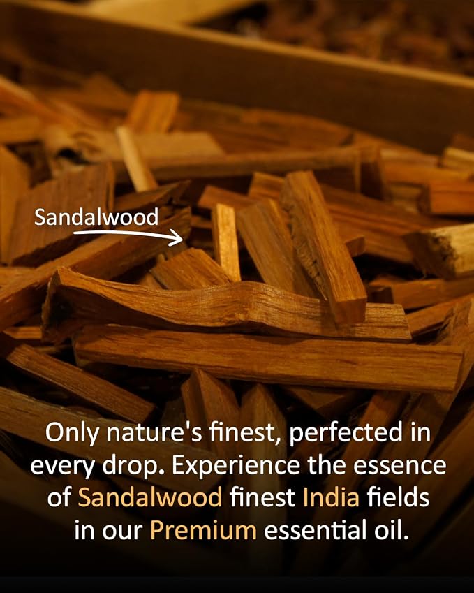 Pure Sandalwood Essential Oil, 100% Natural Sandalwood Essential Oil, Premium - Image 4
