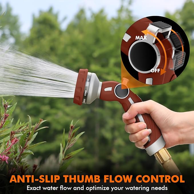 RESTMO Hose Nozzle Heavy Duty, Metal Water Hose Sprayer - Image 3