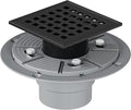 Neodrain Square Shower Drain, 4 inch Black Stainless Steel 304 Grate and PVC by Neodrain